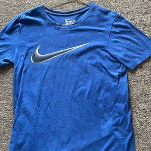 Vintage blue NIKE Swoosh shirt
